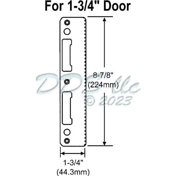 Rustic Umber Door Latch & Deadbolt Strike 2616554 Window and Door Parts