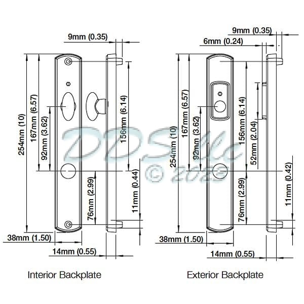 Hoppe HLS7 Rodos M1603/2167N Handle Set 3048721 | Window and Door
