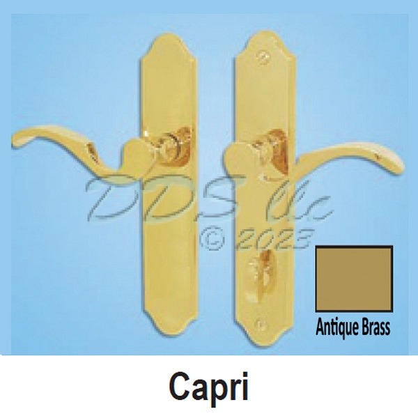 Capri Semi-Active Antique Brass Handle Set 854-16007 | Window and Door ...