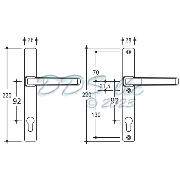 GU Monobloc Dirigent Handle Set 854-16166 | Window and Door Parts