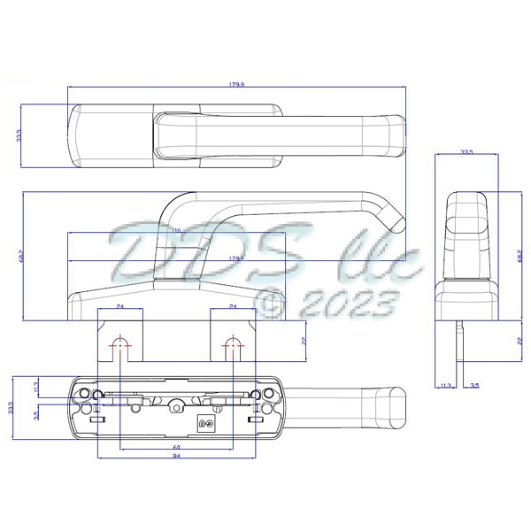 GU Tilt-Turn Handle 854-16673 | Window and Door Parts
