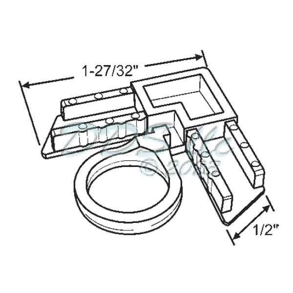 PGT Window Screen Corners w/ Lift 901167WL*25 Window and Door Parts