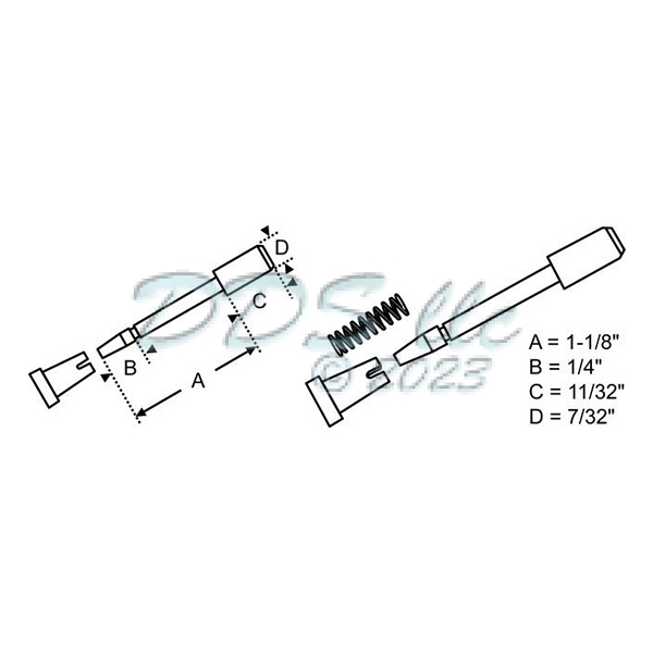 Screen Plunger 90-24B | Window and Door Parts