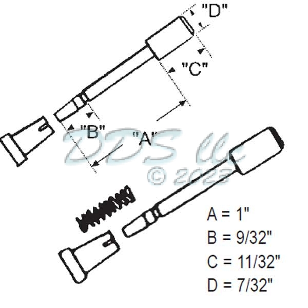 Screen Plunger 90312 Window and Door Parts