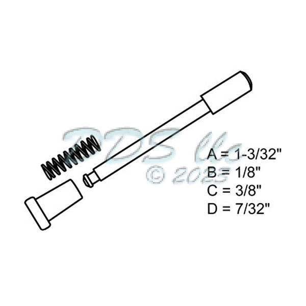 Screen Latches, Plungers and Springs Screen Plunger 9009850B In House