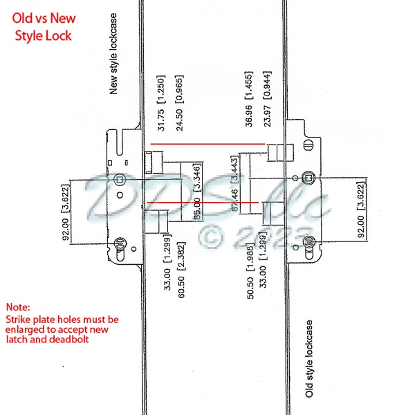 GU Tripact 50/92 Manual Multipoint Door Lock 854-10915 | Window