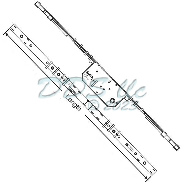 Flush Bolt Locking Mechanism 2Point 56354 Window and Door Parts