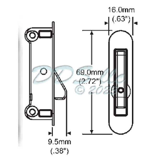 Side Fix Single Action Window Vent Lock 501366SFWKIT Window and