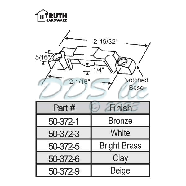 Truth Window Lock Keeper 50-372-1 | Window and Door Parts