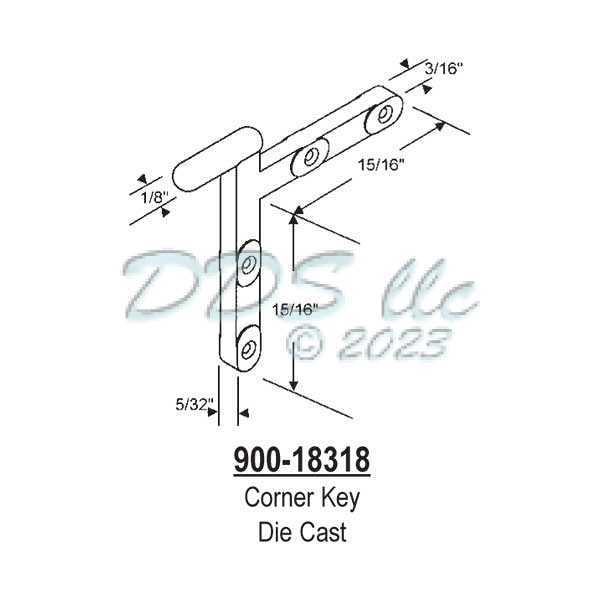 Strybuc Corner Key 90018318 90018318