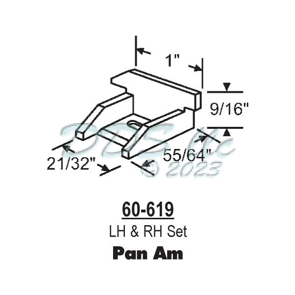 Pan Am Window Sash Guide 60-619 | Window and Door Parts