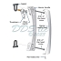 Pella Interior Sliding Door Handle White LH 13-513LH-WI 2