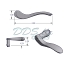 Amesbury Truth Swing Door Handle Set 55-480LH-SNK 2