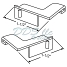 PGT Bottom Rail End Cap 85-1135LHW*RHW 4