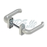 Giesse Balcony Door Handle White 856-10079W 4