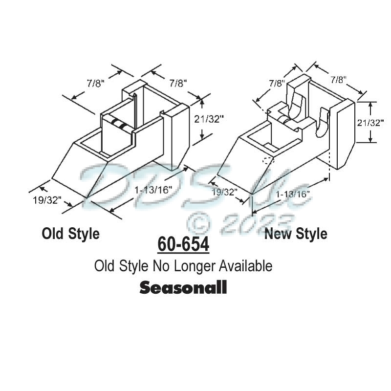 Seasonall Window Sash Guide 60-654 | Window and Door Parts