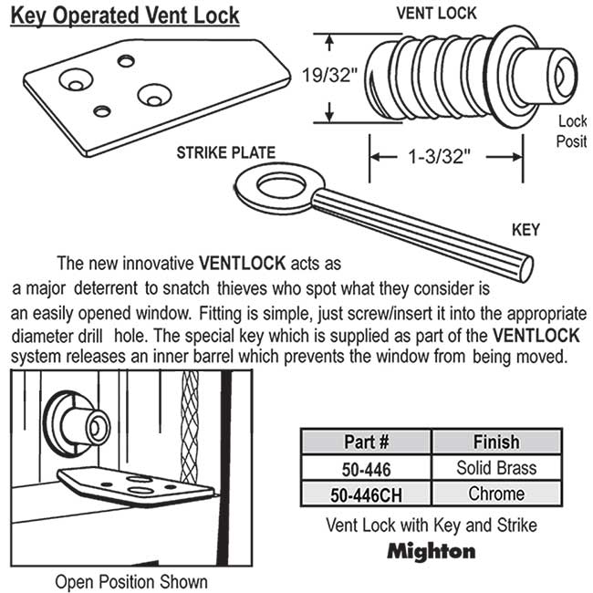 Vent Locks 50446CH