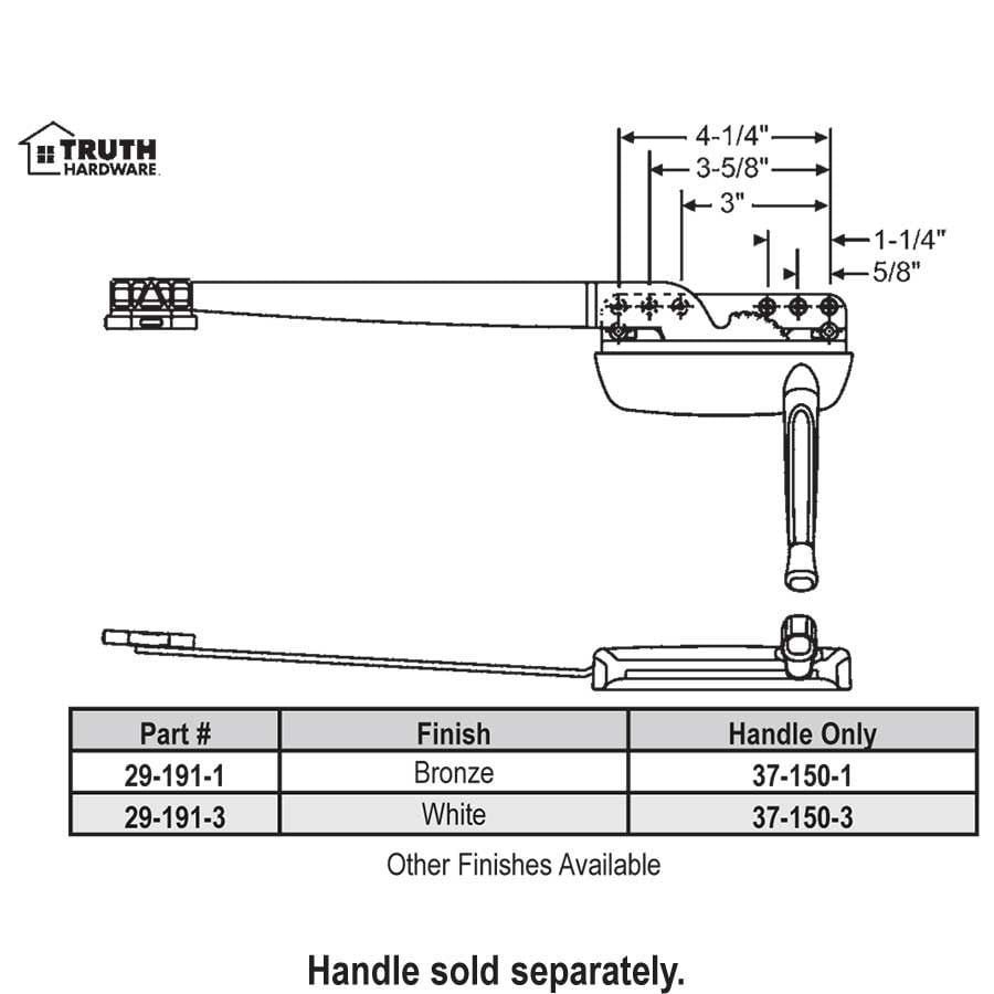 Truth Maxim Awning Window Operator 29-191-3