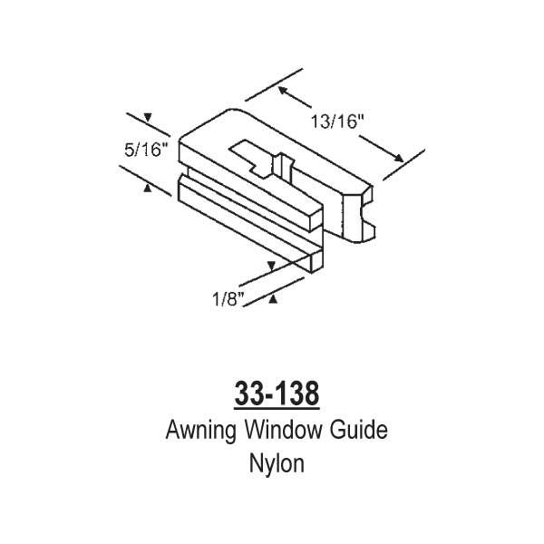 Awning Window Nylon Guide 33-138 | Window and Door Parts